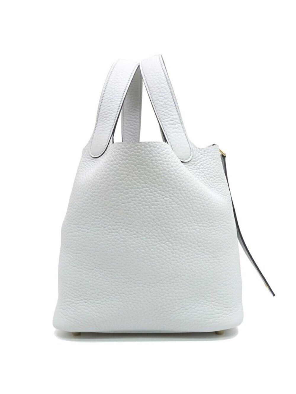 Hermes Picotin Lock PM 18 Light Blue Taurillon Clemence GD Handbag Bag